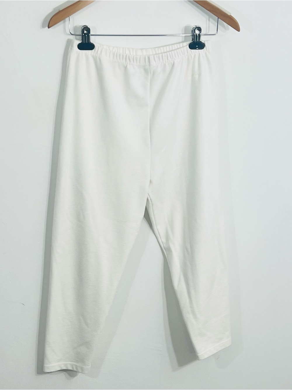 Express Tricot Pull On Off White Sweatpants Casual Comfy Loungewear Size L